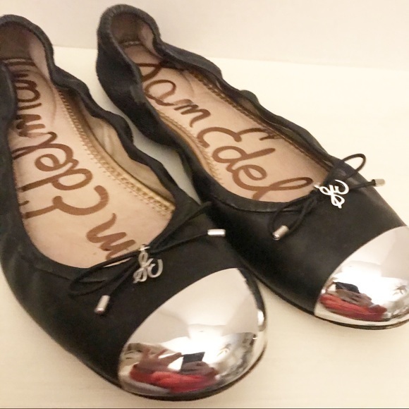 Sam Edelman Fairleigh Leather Cap Toe Ballet Flats - Picture 12 of 12